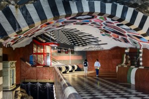 Subway station art Stockholm, Sweden