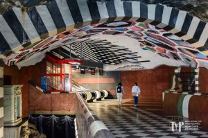 Kungstradgarden Station walkway