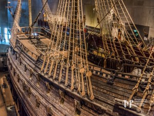 Vasa Sailing Ship Aft Deck and rigging