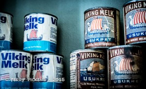 Norsk Folkemuseum - Store Shelf with canned milk