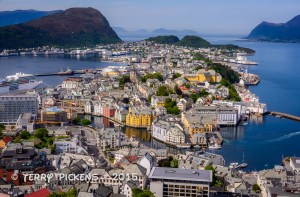 View of Alesund from Fjellstua