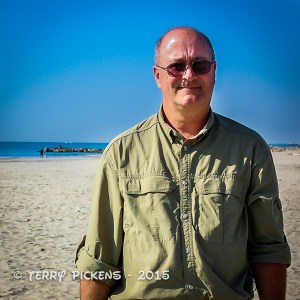 Terry at the Mediterranean.