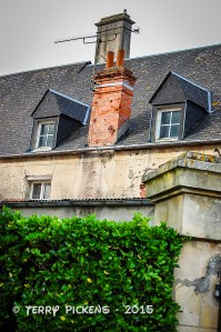 St. Mere Eglise Church - battle scared house