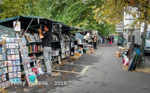 Bookstalls along the river